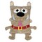 Shamzees: Dog - Brown - Plush Pillow Cover, Soft Huggable Animal Character, Kids Playful Pillow Eating Friend, Fits Standard Size, Machine Washable